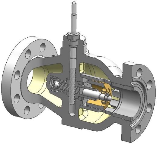 Axle type valve