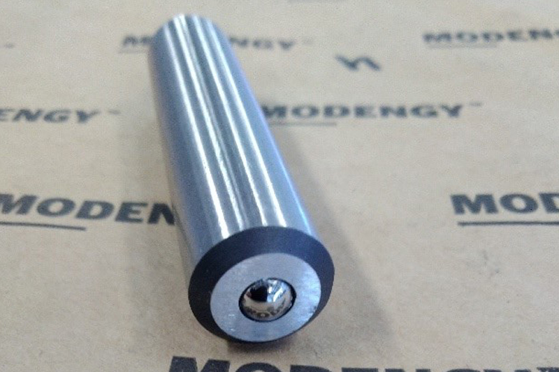 The holder with the spherical indenter set in it