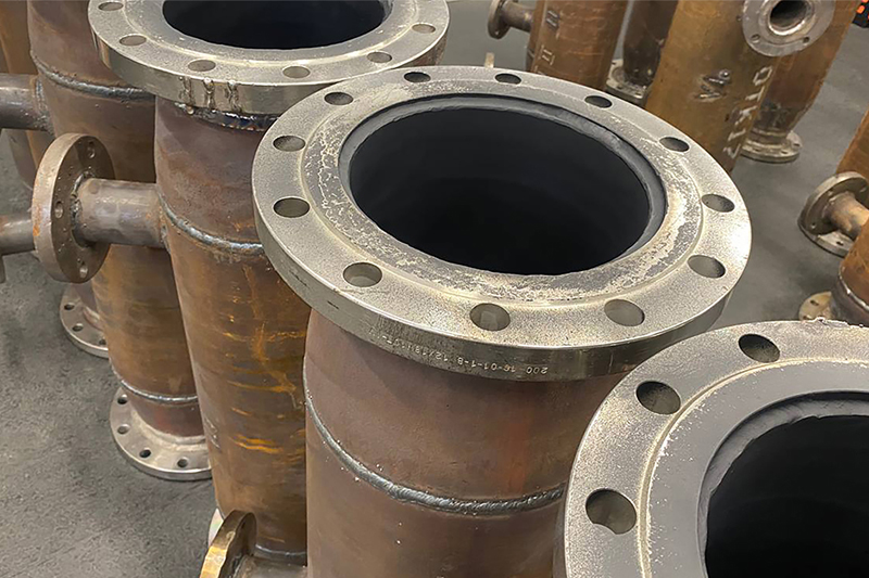 Internal surface of the gas pass pipes treated with MODENGY 1039 coating