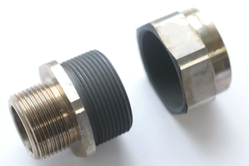 Fittings with MODENGY 1001 coating applied on them Fittings with MODENGY 1001 coating applied on them