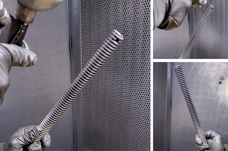 Applying the coating onto a lead screw