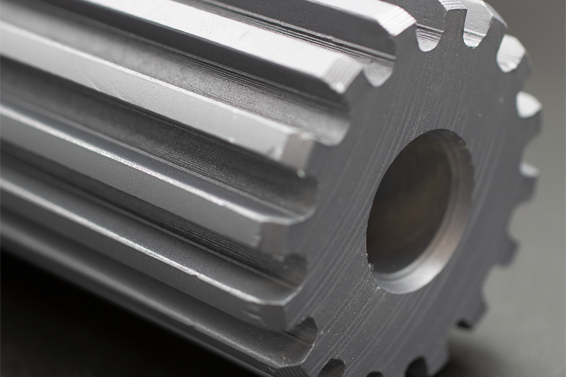 Shaft with splines treated with MODENGY 1026 coating