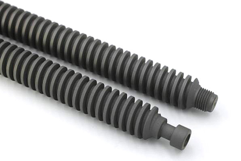 Lead screws of the pipeline fitting with MODENGY 1001 coating applied on them Lead screws of the pipeline fitting with MODENGY 1001 coating applied on them
