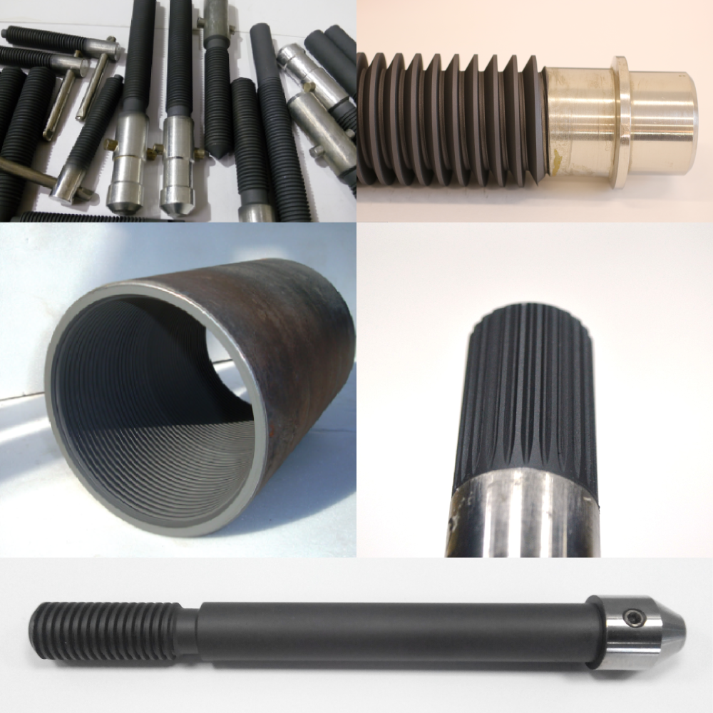 Examples of the anti-friction solid lubricating coating usage