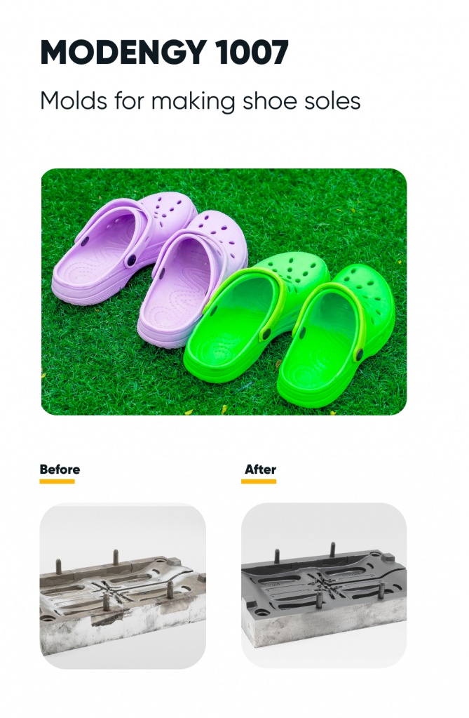 Molds for making shoe soles