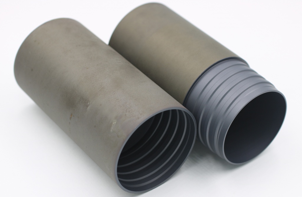 Appearance of the nipple and clutch parts of the pipe covered with MODENGY 1005 coating
