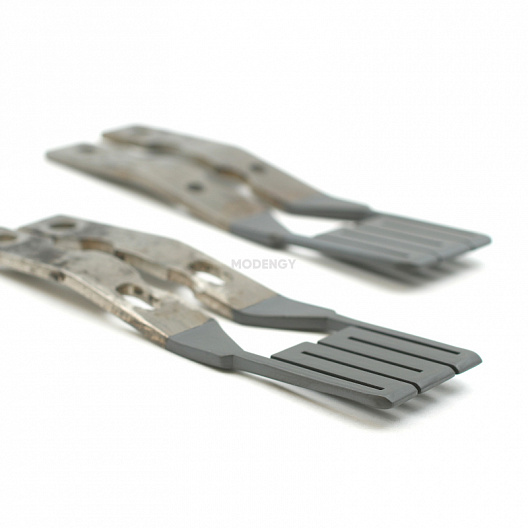 Heating elements for corrugated cardboard production